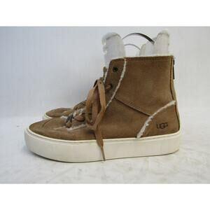 UGG Womens Size 8.5 M Brown Suede Lace Up Ankle Fashion Shoes